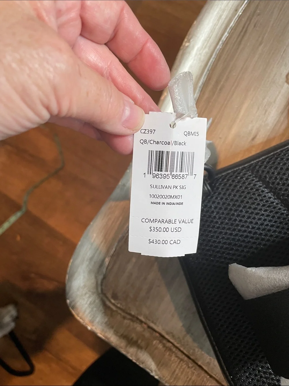 Coach Black Signature Canvas Zip Organizer